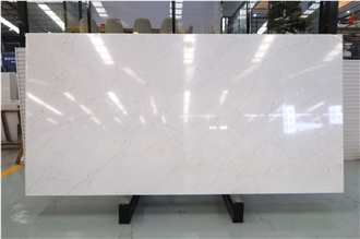 Engineered Marble Look Gold Quartz