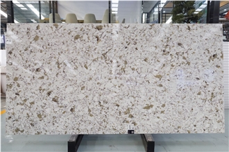 Engineered Stone, Carrara White Coffee Quartz Slab