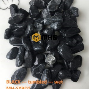 Black Tumbled Pebble Stone