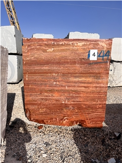 Red Travertine Blocks