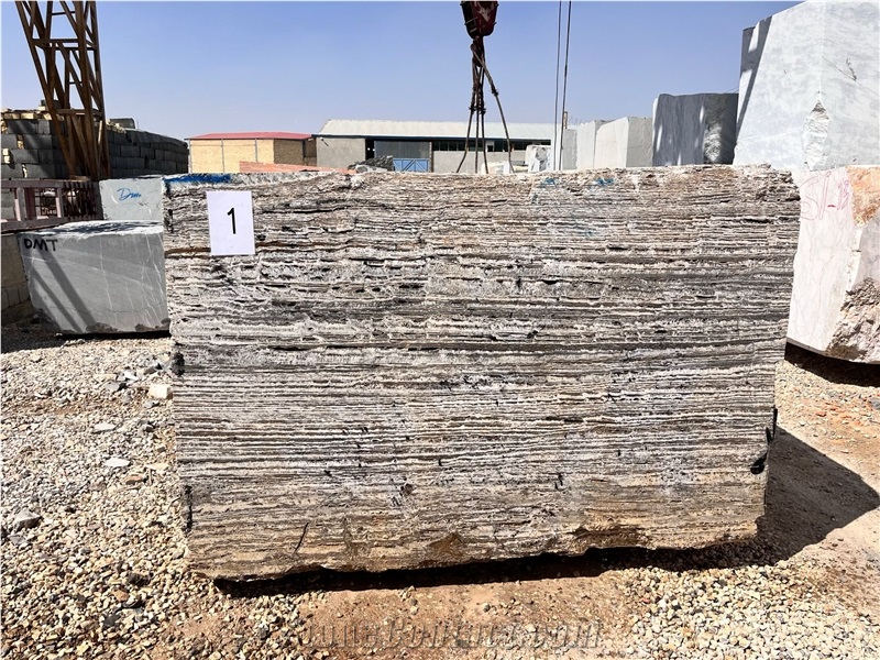 Zebra Travertine Block
