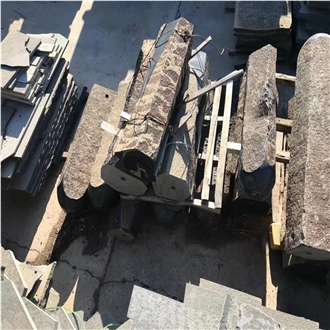 Basalt  Landscape Fences For Gardern Stone Balustrades