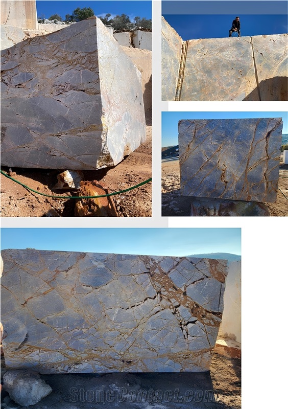 Azul Rustico Marble Blocks