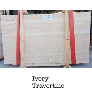 Ivory Travertine Slabs