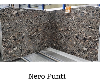 Nero Punti Marble Slabs