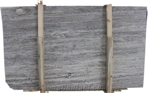 Silver Travertine Slabs