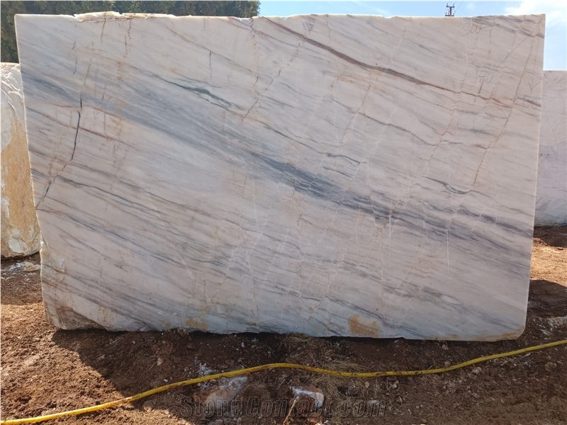 Turkish Calacatta White Marble Rough Block