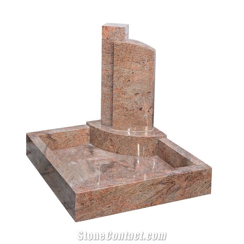 Shanxi Black Granite Memorial Vases