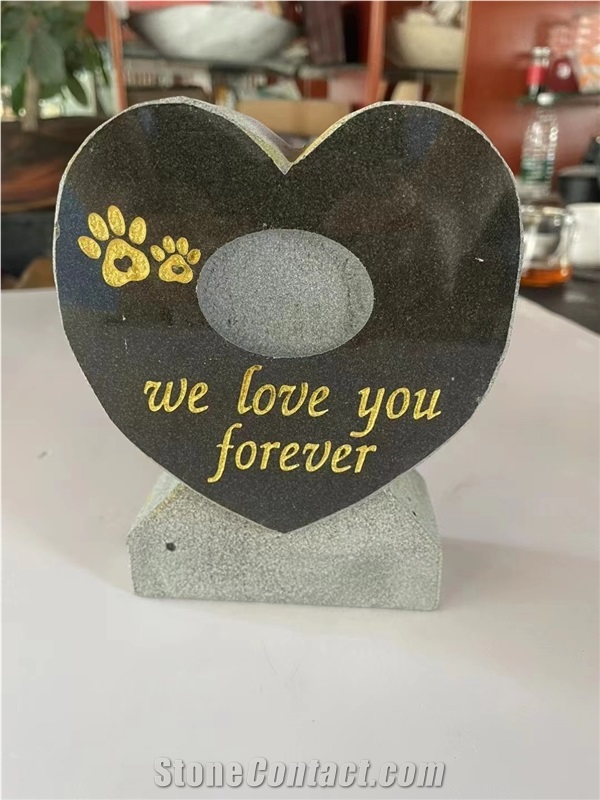 Granite G654 Laser Etched Engraved Pet Tombstone