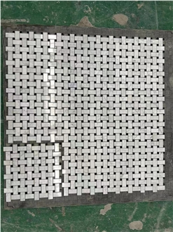 Marble Carrara Floor Design Mosaic Tiles For Bathroom Decor