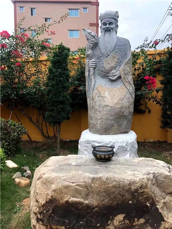 Religious Stone Bhuda Basalt Guanyin Avalokitesvara Statue