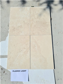 Classic Light Travertine Tumbled Tiles