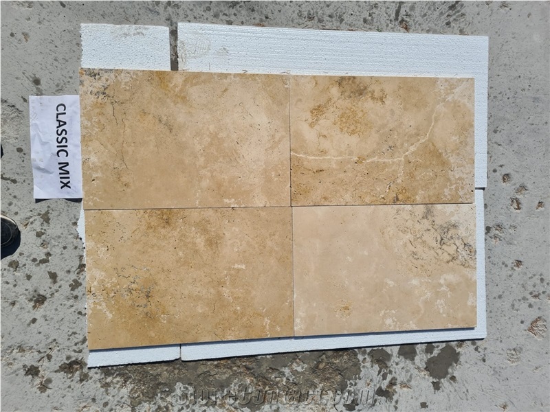 Classic Mix Tumbled Travertine  Tiles