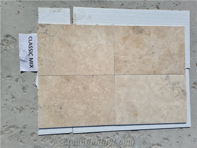 Classic Mix Tumbled Travertine  Tiles