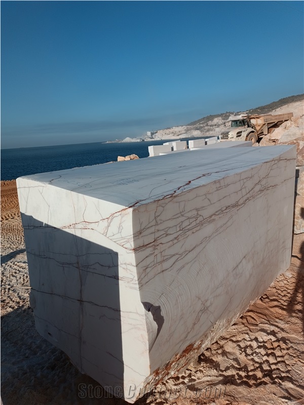 Rosso Venato Marble Blocks