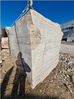Silver Travertine Blocks