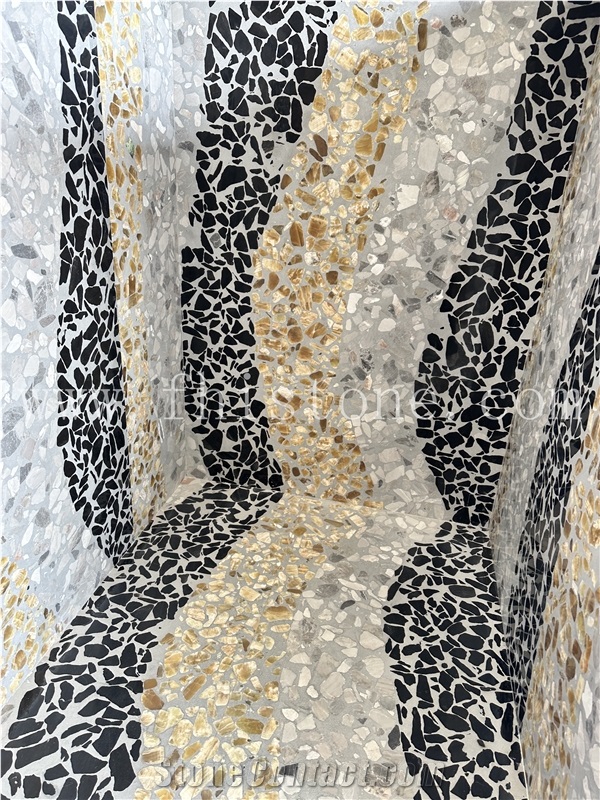 Customized Terrazzo Mosaic Big Aggregate  Terrazzo Tiles