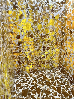 Light Transmitting Terrazzo Backlit Onyx Terrazzo Slabs