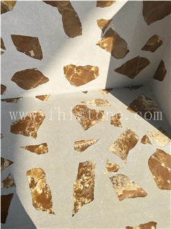 Light Transmitting Terrazzo Translucent Terrazzo Floor Tiles