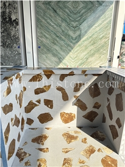 Light Transmitting Terrazzo Translucent Terrazzo Floor Tiles