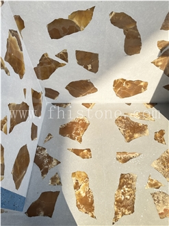 Light Transmitting Terrazzo Translucent Terrazzo Floor Tiles