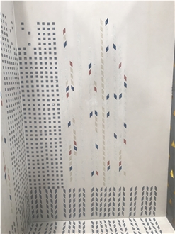 Rhombus Shape Terrazzo Mosaic Design Terrazzo Slabs Rhombus Shape Terrazzo Mosaic Design Terrazzo Slabs