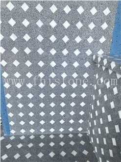 Square Mosaic Terrazzo Geometric Customized  Terrazzo Slabs