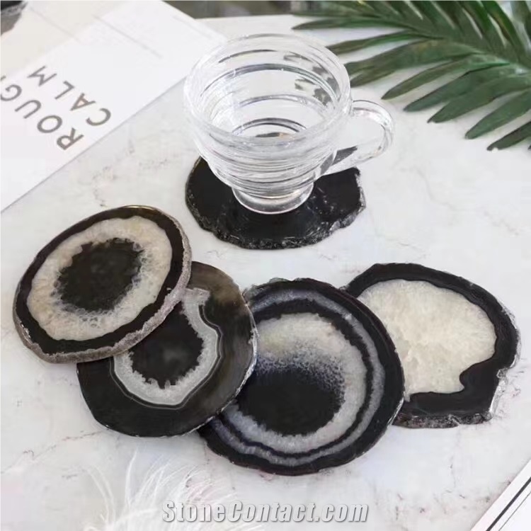 Blue Agate  Perfume/Food/Coffee Coasters Kitchen Accessories