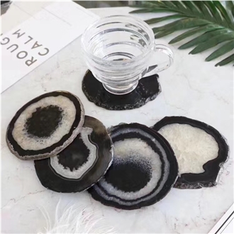 Blue Agate  Perfume/Food/Coffee Coasters Kitchen Accessories