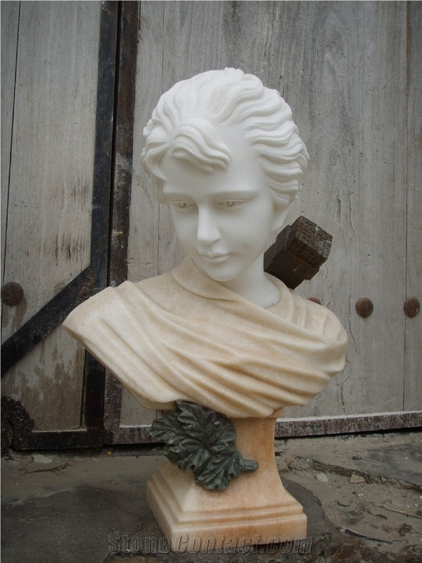Marble Head Statue Interior Design Modern Style