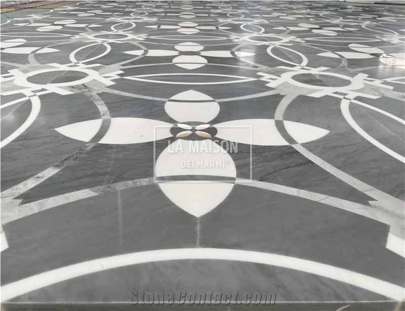 High-End Hotel Project Medallions Waterjet With Brass