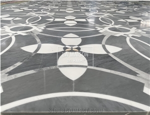 High-End Hotel Project Medallions Waterjet With Brass