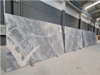 Afyon Bardiglio Gray Marble Slab Tiles