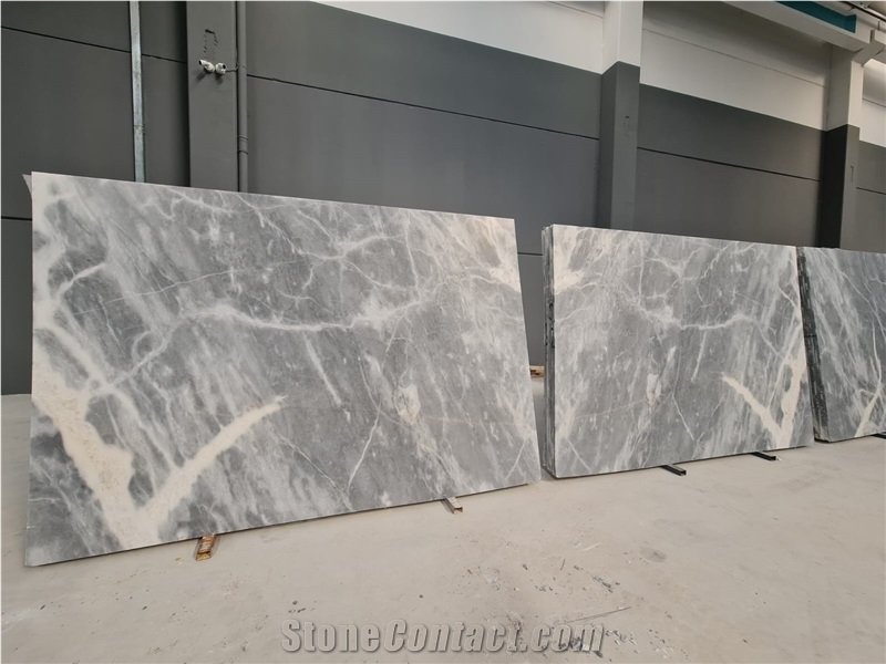 Afyon Bardiglio Gray Marble Slab Tiles