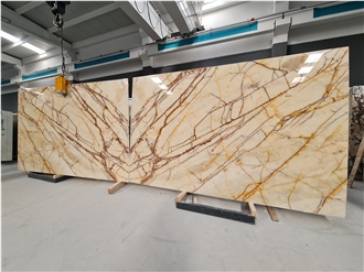 Afyon Golden River Marble Slab & Tiles