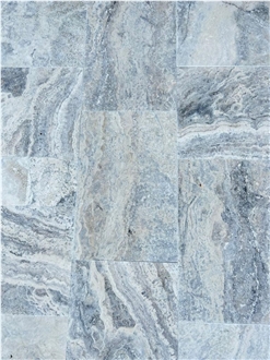 Alaska White River Silver Travertine Tiles