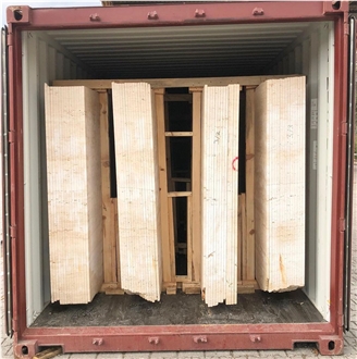 Ivory Cream Light Travertine Slabs