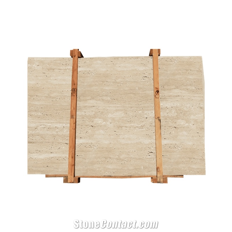 Ivory Cream Light Travertine Slabs