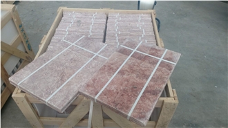 Red Travertine Flamingo Pinky Slab & Tiles Red Travertine Flamingo Pinky Slab & Tiles
