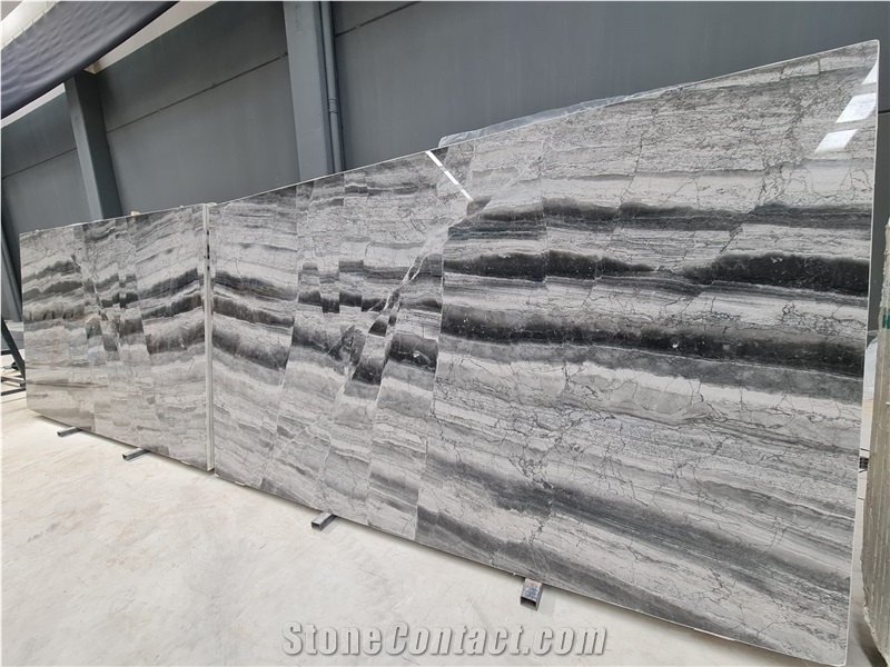 Titanium Gray Dolomite Slab & Tiles