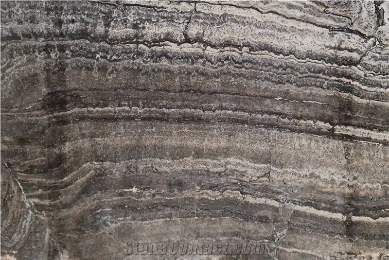Titanium Silver Travertine Slab & Tiles