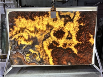 Turkish Cappuccino Onyx Slab & Tiles