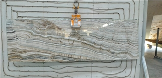 Turkish Green Cappucino Onyx Slab & Tiles