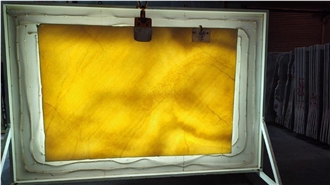 Turkish Ivory Golden Onyx Slab & Tiles