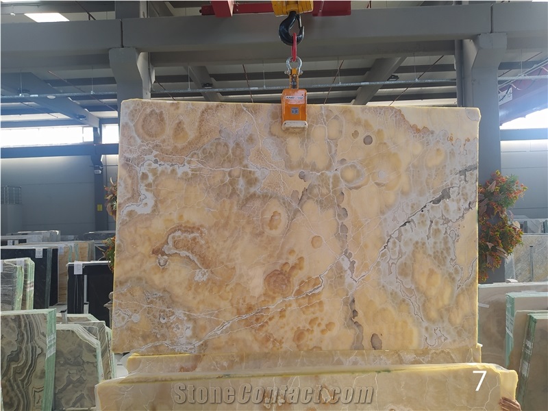 Turkish Orange Onyx Slab & Tiles