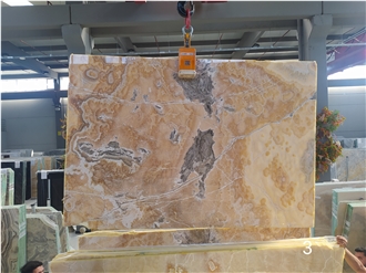 Turkish Orange Onyx Slab & Tiles
