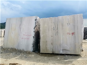 China Quarry Rock White Wooden Marble Block