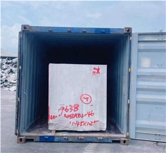 China Quarry Rock White Wooden Marble Block