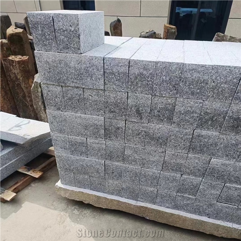 G623 Gray Granite Urban Bush Hammered Side Stone