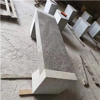 G623 Sesame Light Granite Polished And Flamed Park Bench